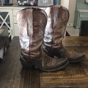 Custom Bull Rider boots size 8